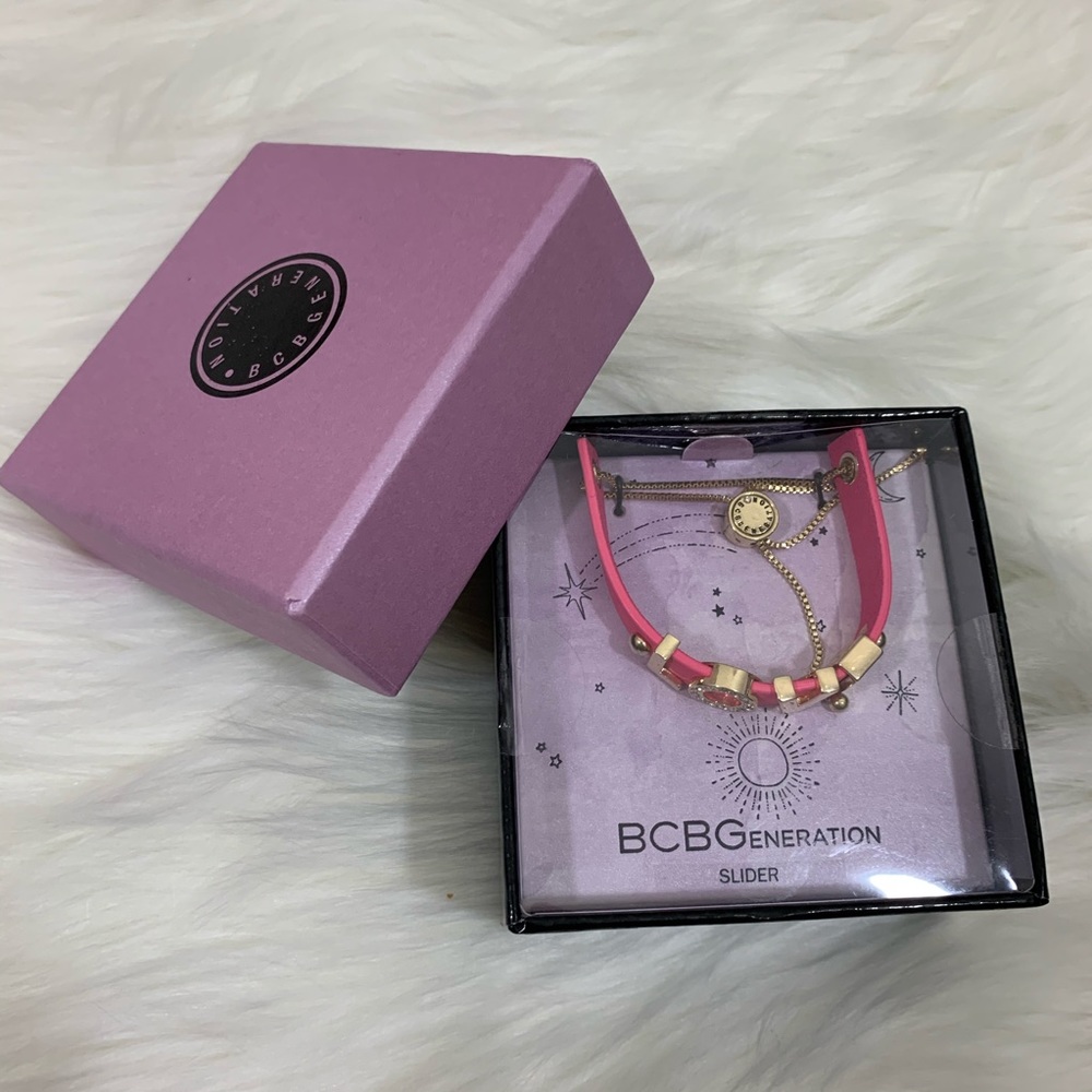 Bcbgeneration Love Pink Adjustable Slider New - image 7